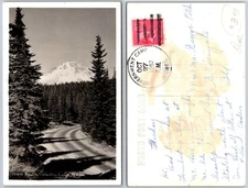 RPPC Road To Timberline Lodge Oregon Photo Postcard