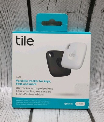TILE MATE VERSATILE ITEM KEY Bag TRACKER 2 Tiles Matte BLACK NEW SEALED
