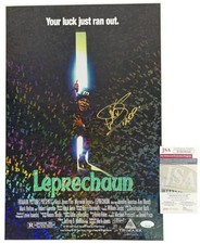 Warwick Davis signed 12x18 Holographic Poster Leprechaun