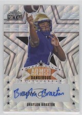 2024 Leaf Metal Armed and Dangerous Silver Wave 4/7 Braylon Braxton Auto 0jr6