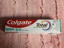 Colgate Total Active Prevention Toothpaste FRESH MINT ~ Paste ~ 5.1 oz