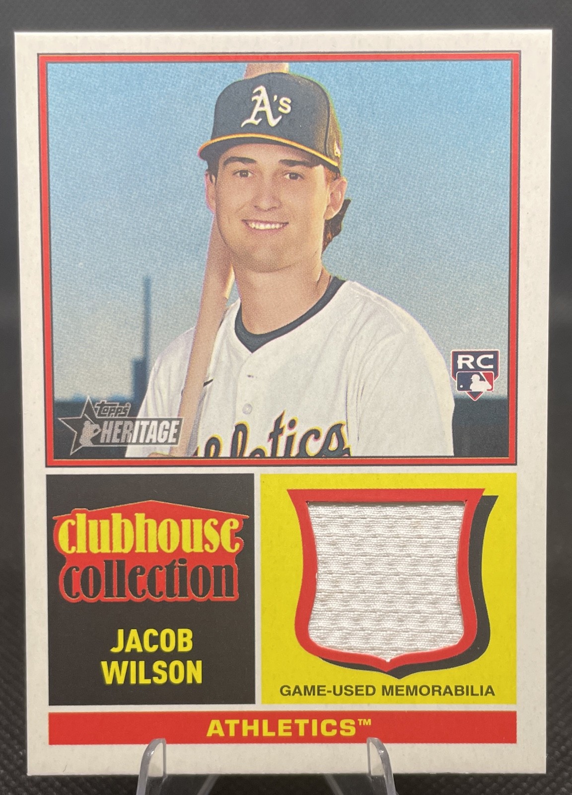 2025 Topps Heritage High Number - Clubhouse Collection Relics Jacob Wilson 