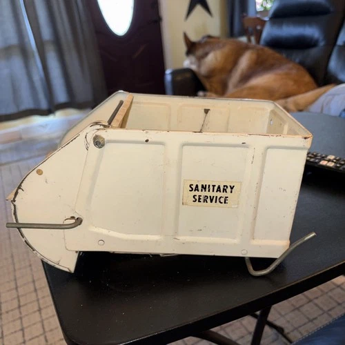 VINTAGE TONKA 1960’s SANITARY SERVICE GARBAGE TRUCK BED PART ORIGINAL PAINT