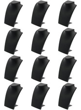 Black Leather Bust with Retractable Stand Necklace Display 8.25" Tall, Set of 12