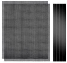 400x300mm DIY PC Dust Mesh Filter, 2-Pack PVC Cover with Magnetic Strip