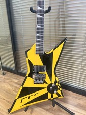 Jackson X Series Kelly KEX Style Hazard Yellow/Black Graphic Chitarra elettrica