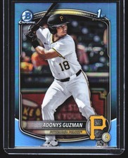 2025 Bowman Draft #BDC-126 Adonys Guzman Chrome Sky Blue Refractor