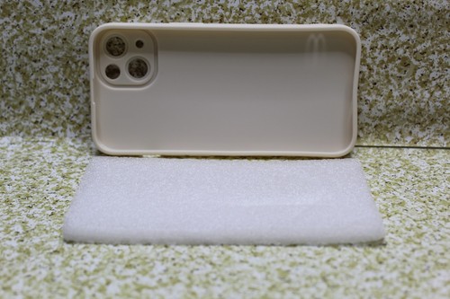 Case For iPhone 13 11 12 14 Tan & White Silicone Soft Shockproof Cover - Picture 5 of 7