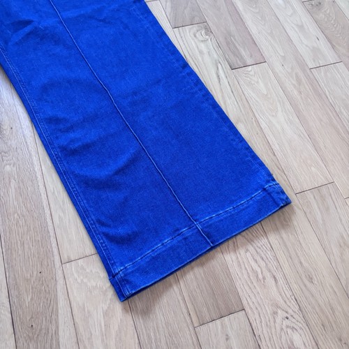 Boden Wide Leg Seam Jeans Size 34 UK 22 Blue Denim L32 Cotton Stretch New £95 - Picture 2 of 13