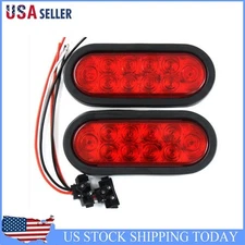 New Waterproof Cargo Tail Lights 19*8.5*4.5cm 10LED ABS Material Red 1 Pair