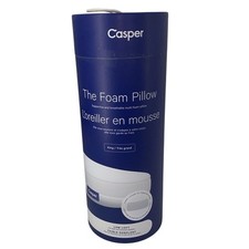 Casper The Foam Pillow White King Low Loft For Back And Stomach Sleepers NIB