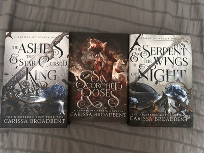 #ad Crowns Of Nyaxia Series By Carissa Broadbent Hardcover Like New $65.00