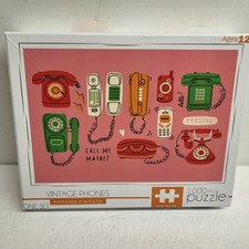 Vintage Phones 1000 Piece Jigsaw Puzzle 27" x 21" New 