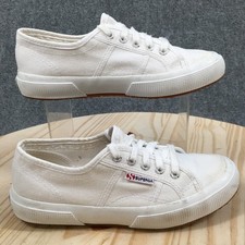 Superga Shoes Mens 6 Womens 7.5 White 2750 Cotu Casual Sneakers Canvas S000010