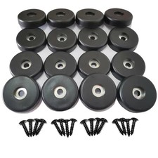 Gummifüße Lautsprecherfüße Möbelfüße Gummifüße schwarz 16 Stück