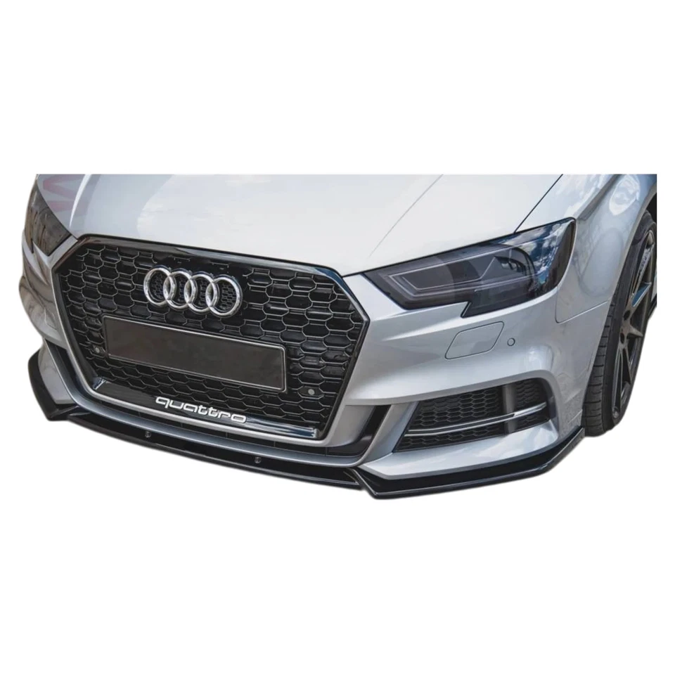 Aero Front Lip for 16-20 Audi S3/A3 S-Line (Sedan/Hatch) 8V facelift - image 4 of 4