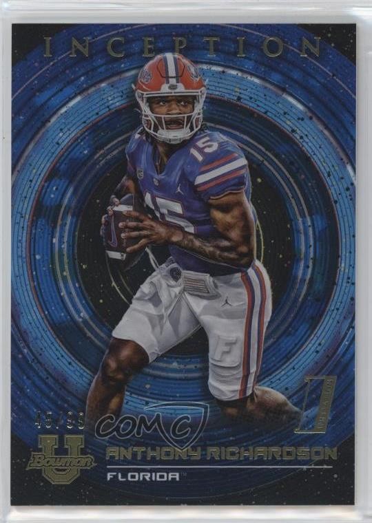 2022-23 Bowman Inception University Blue Foil V1 /99 Anthony Richardson #74
