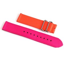 Versus by Versace VRS-SGM130014 Orange and Pink unisex Canvas Watch Band New