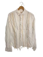 Mens KAPITAL KAPITAL Long Sleeve Shirt XL Cotton WHT EK 521