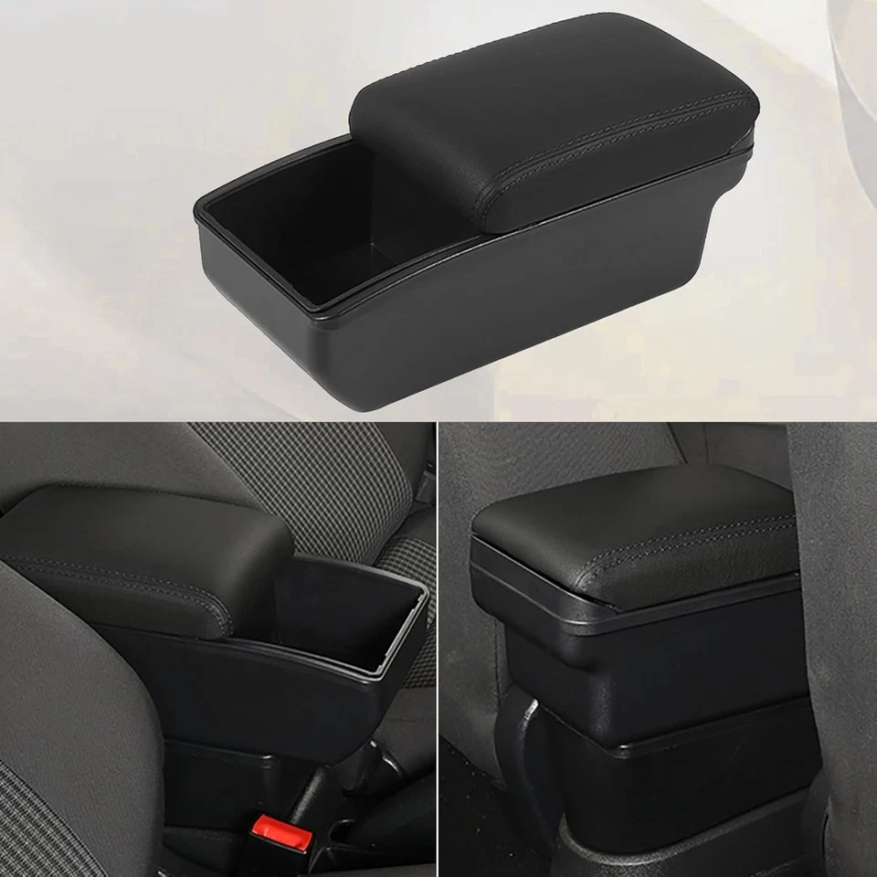 Caja reposabrazos de consola para Chevy Chevrolet Aveo 2012-2017 con 3 espacios de almacenamiento Foto 4 de 4