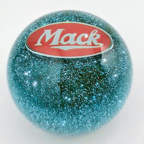 Mack Vintage Roadway Hanco Style Semi Truck Aqua Glitter Shift knob - Image 3 of 3