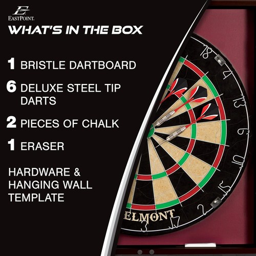 Dartboard Cabinet Sets All Accessories Easy Assembly Self Healing Fibers - Picture 5 of 7