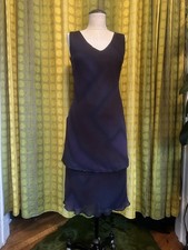FW 1997 PRADA Purple Tie Dye Silk Beaded Mini Dress & Skirt 2 Piece Set XS