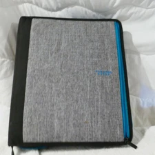 Mead Five Star Trapper Keeper Binder Folio Blue, Gray, & Black Zipper Style