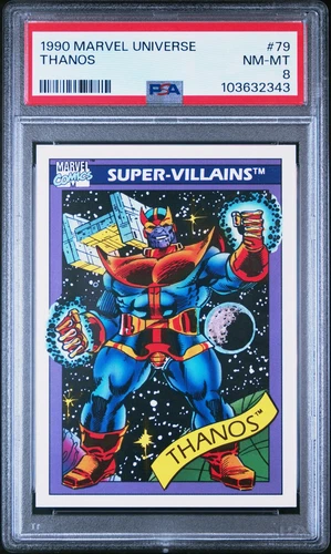 1990 MARVEL UNIVERSE #79 THANOS PSA 8