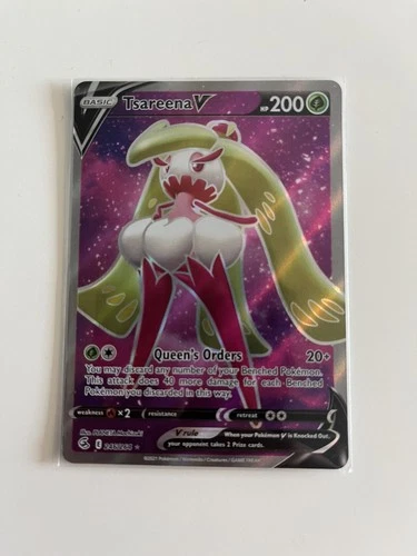 Tsareena V 246/264 Ultra Rare Holo Near Mint Condition Fusion Strike