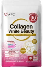AFC Japan Collagen White Beauty with Marine Peptide, Glutathione,... 