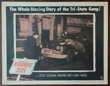 George Magrill Steve Cochran Webber HIGHWAY 301 original 1950 Lobby Card 4251 a