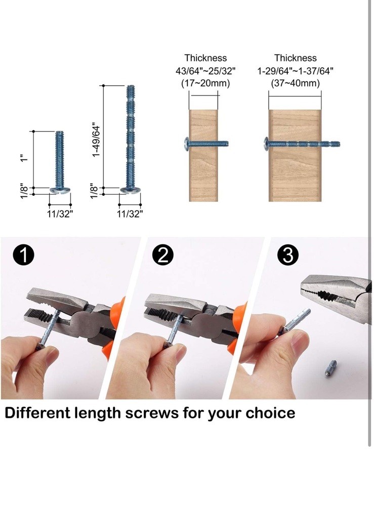 Amerdeco 9 Pack Brushed Satin Nickel Cabinet Pulls 5 Inch(128MM) Hole Centers