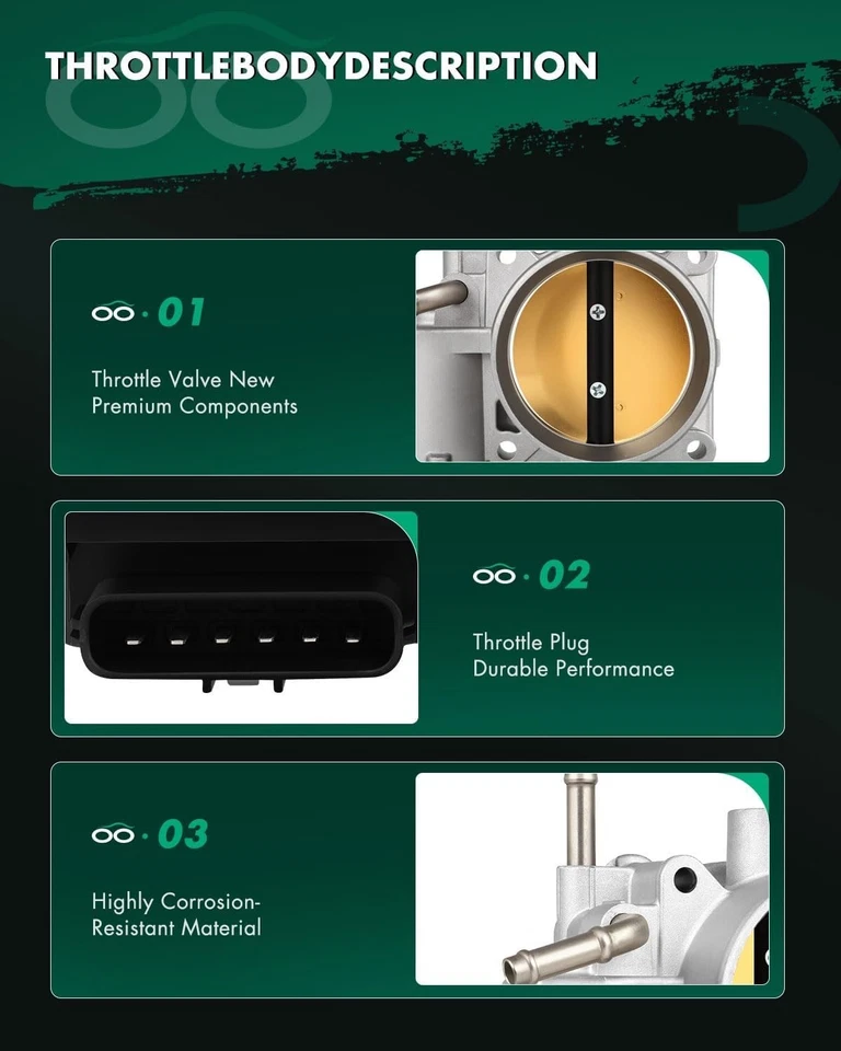 Cuerpo del acelerador para Lexus ES330 RX330 Toyota Camry Highlander Sienna Solara Foto 4 de 4