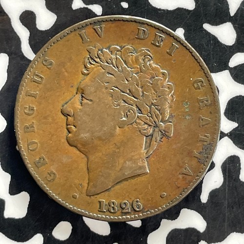 1826 Great Britain 1/2 Penny Half Penny Lot#C2443