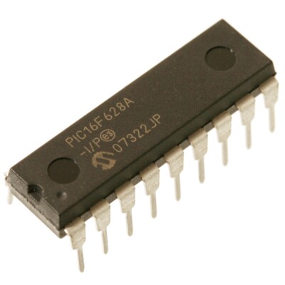 PIC16F628A-I/P 8-Bit-Microcontroller 20MHz 2048x14 Bit FLASH 16 I/O DIP18