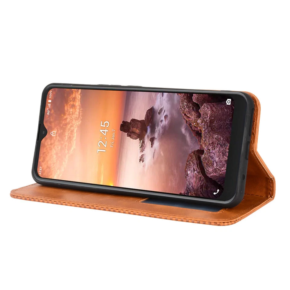 For Wiko Voix PU Leather Wallet Card Holder Stand Flip Case + Screen Protector - Image 4 of 4