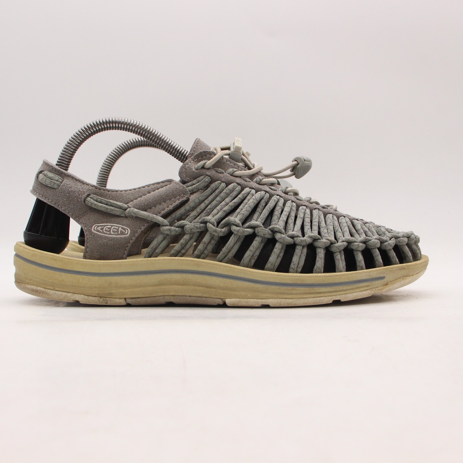 Sandali sportivi acquatici KEEN Uneek da donna taglia 10 5 grigi in corda elastica