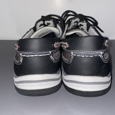Skechers Relaxed Fit Expected Gembel black grey Boat Shoes 