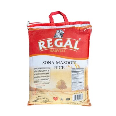Regal Sona Masoori Rice 20 Lbs