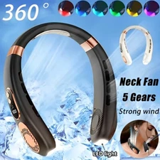 USB Portable Hanging Neck Fan Cooling Air Cooler Little Electric Air Conditioner