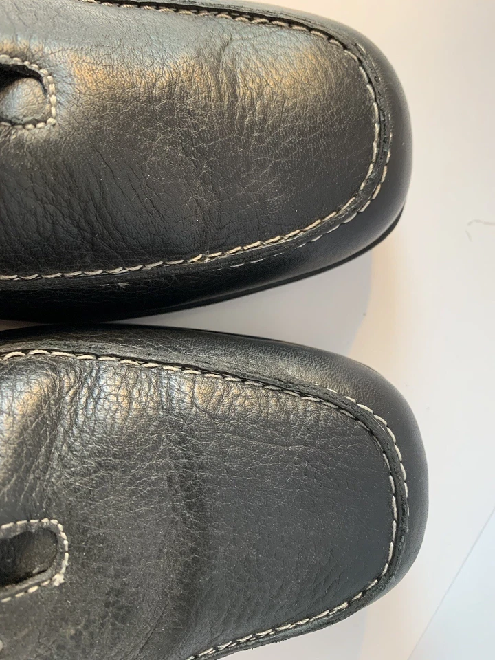 Zapato Oxford Ros Hommerson de cuero negro con cordones plano informal para mujer talla 10S Foto 4 de 4