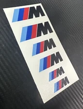 6 M Logo Decal Sticker Vinyl Caliper Brake Heat Resistant Beemer Choose Color M