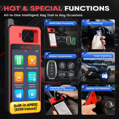 2025 Autel MaxiIM KM100 Key FOB PROGRAMMING Key Generation IMMObilizer 60sFaster - Bild 4 von 12