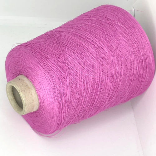 Lilac Cyclamen LINEN LACE Yarn on Cone per 400g / 0.88lb Weaving or Crafts - Picture 1 of 3