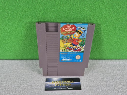 The Simpsons: Bart vs. the Space Mutants Nintendo NES !! normale Gebrauchsspuren