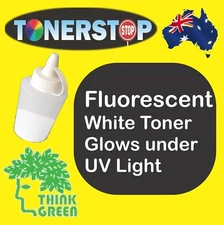 1x UNINET ICOLOR 600 FLUORESCENT 10K WHITE TONER CARTRIDGE REFILL ICT600FW