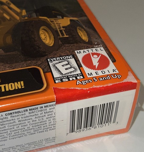 Matchbox Caterpillar Conduction Zone Windows 98 Big Box PC - Picture 3 of 3