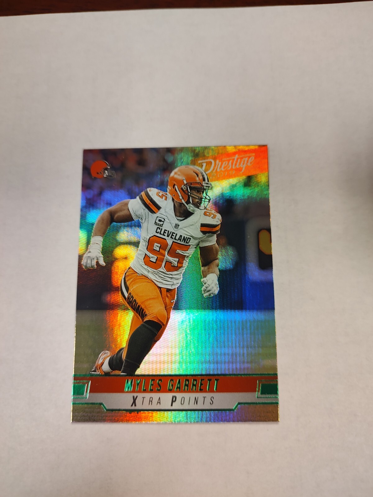 2019 Panini Prestige - Xtra Points Green #155 Myles Garrett (PWE)
