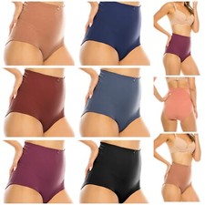 Women's 2-6 Pack High Waist Cool Brief Underwear Girdle Panties Panty S-5X 69058